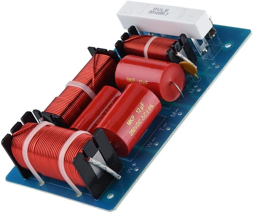 Cuifati Treble Altbass 3 krypčių dažnio skirstytuvas Hifi garso filtro modulio plokštė aukštos kokybės garsiakalbiams, itin patvari, plačiai pritaikoma 8–12 colių garsiakalbiams