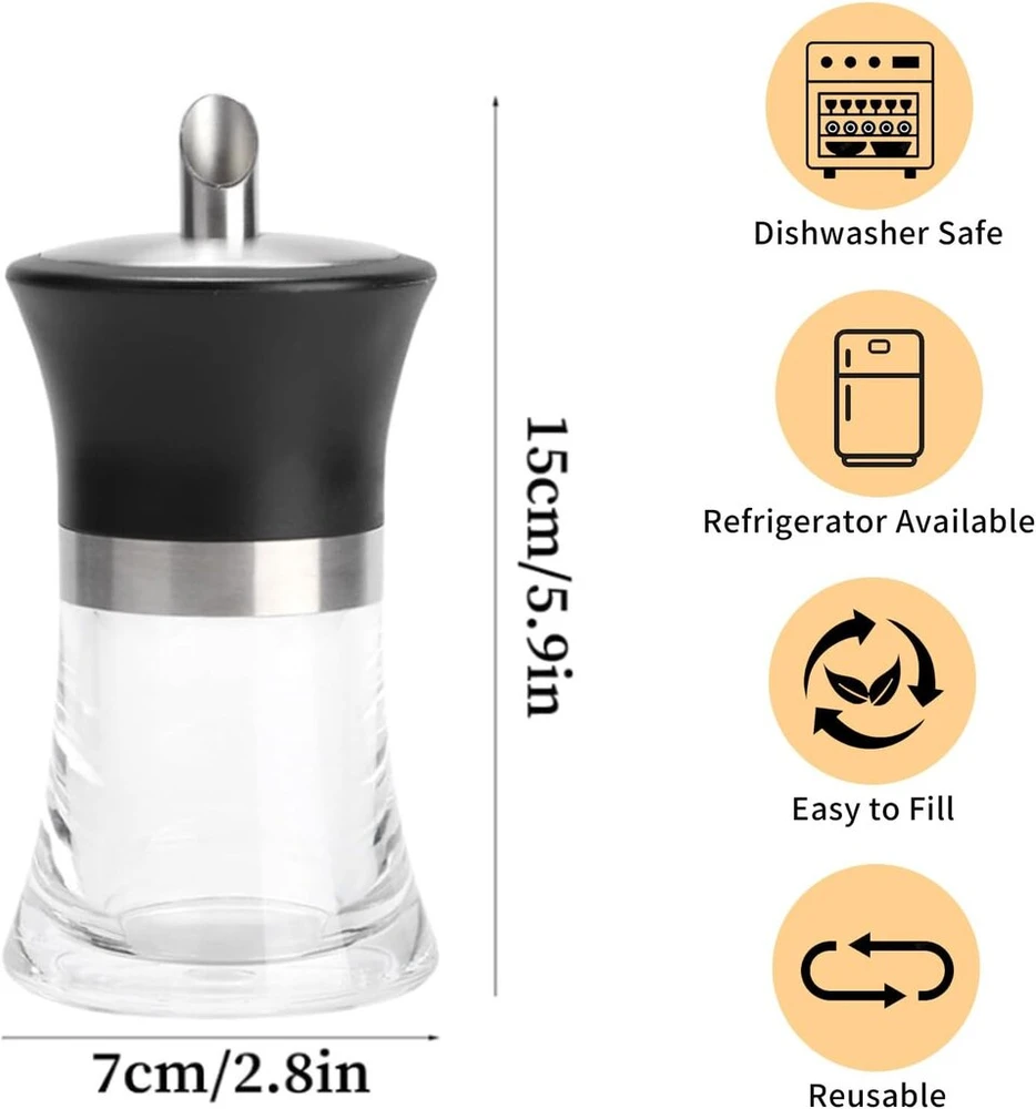 Cukrinė, buitinis akrilinis cukraus dozatorius, cukraus purškimo indelis namų virtuvės reikmenims ir aksesuarams (100 ml)