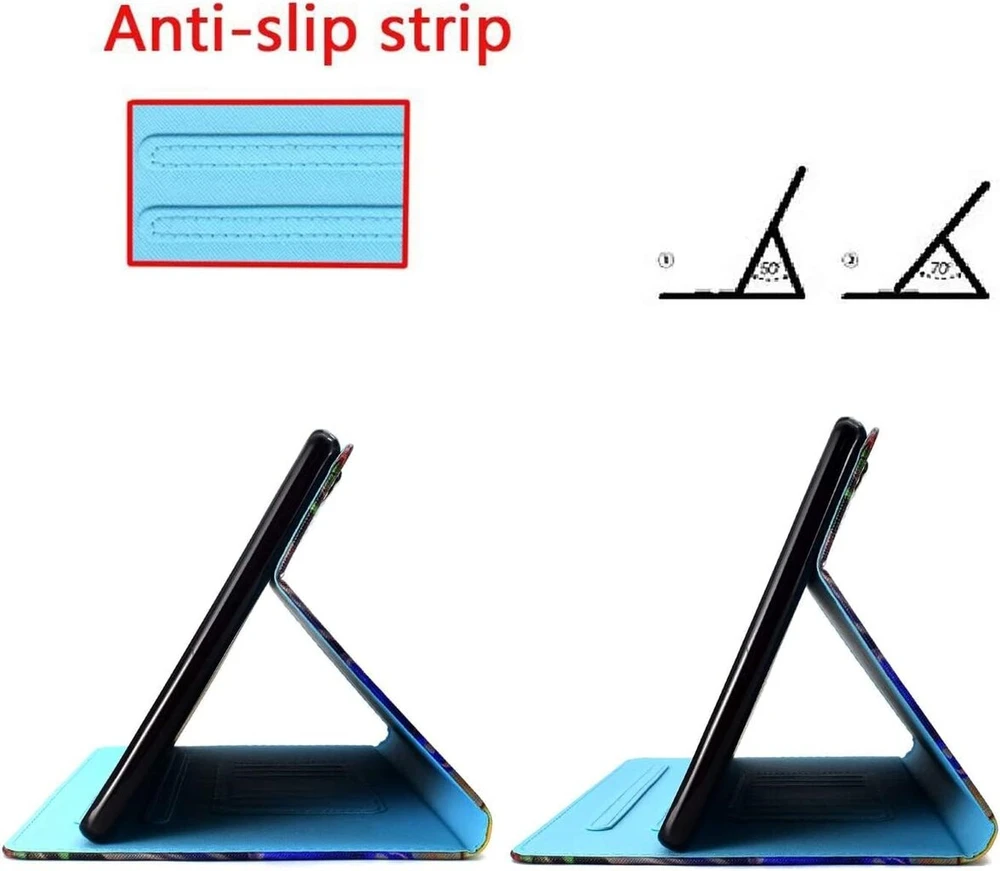 Cxtcase dėklas, skirtas Lenovo Tab P12 12.7 colių 2023, apsauginis dėklas su stovo funkcija, skirtas Lenovo Tab P12 12.7 colių, mėlynas dangus