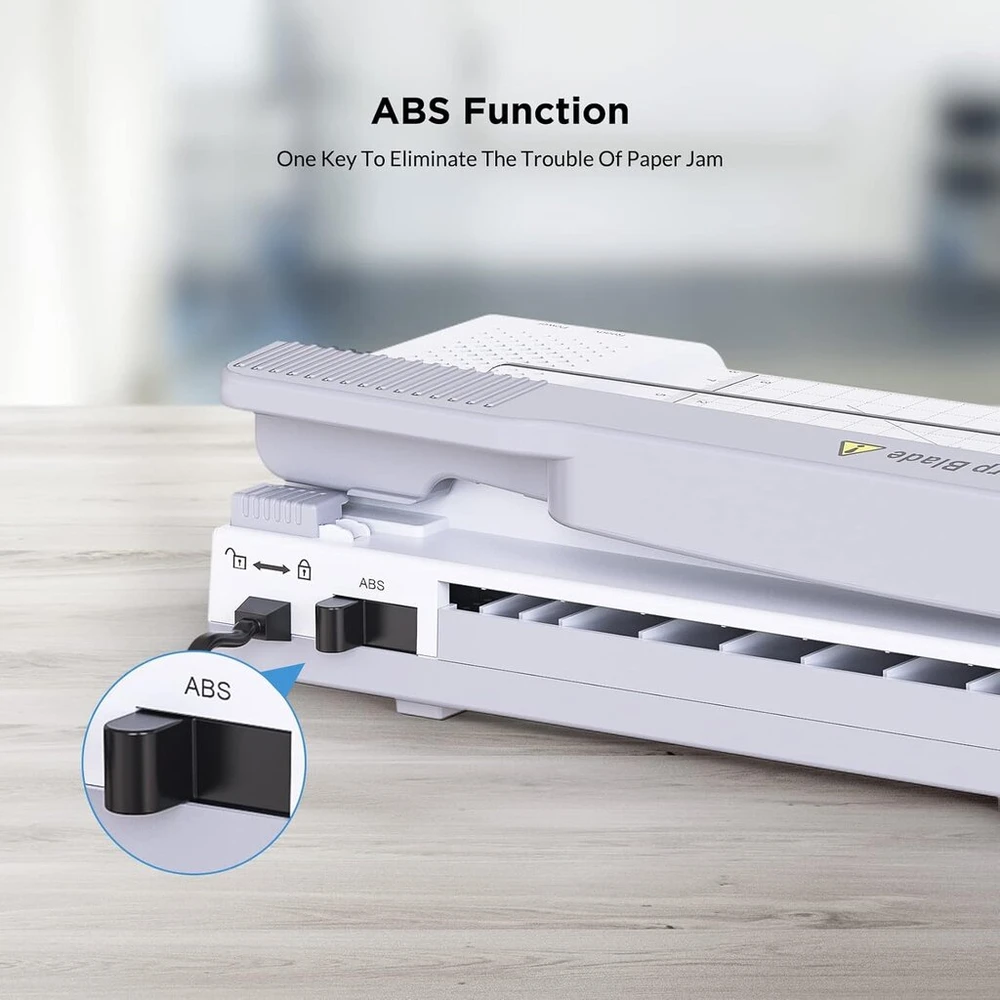 Cyej Cyejde-381gs A3 A4, 3-in-1 laminatorius, Abs ir žemo triukšmo funkcija, įskaitant 16 laminuotų plėvelių, tinka namų biurui ir mokyklai, baltas