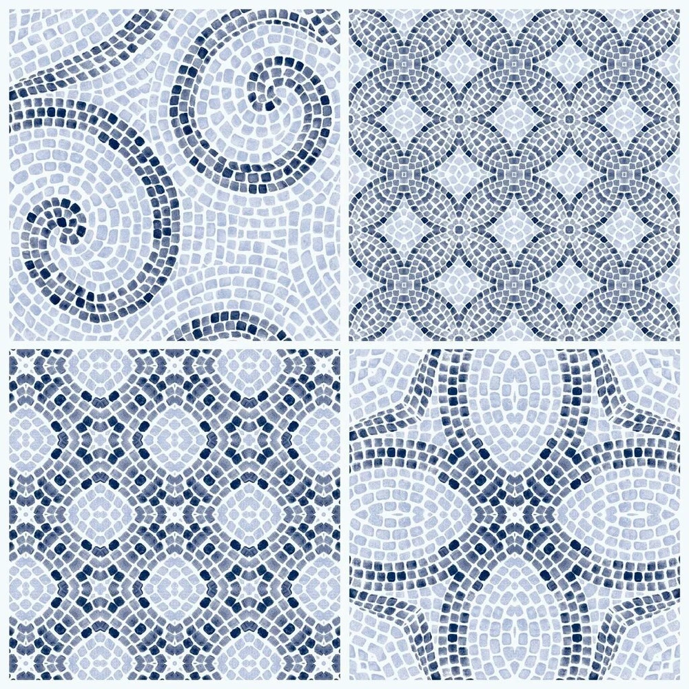D-c-fix Roman Mosaic lipnios grindų plytelės, vinilinė grindų danga, pvc grindų danga, lipnios plytelės, grindų plytelių plėvelė, vinilinės plytelės, virtuvė, vonios kambarys, prieškambaris, 30 x 30 cm, 11 vnt.
