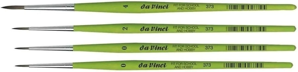 Da Vinci 373 Serija Apvalūs Sintetiniai Teptukai, 4 Vnt.