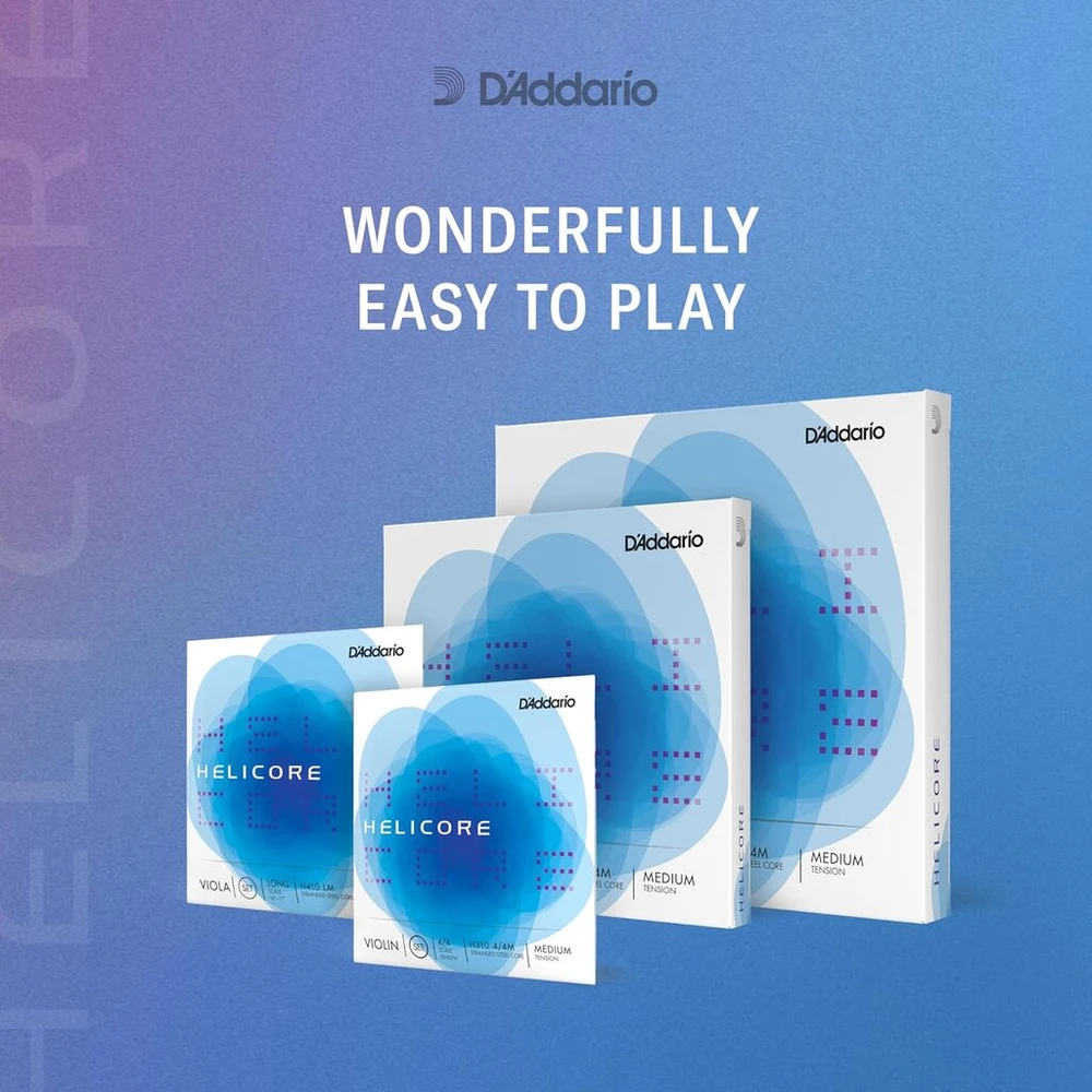 D'addario Helicore 3/4 dydžio lengvo įtempimo orkestrinės kontraboso stygų komplektas