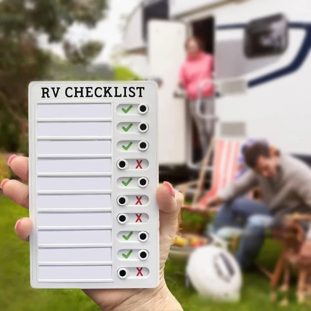 Darbo lentelė suaugusiems, nešiojama darbų sąrašo lentelė namų kelionių planavimo priminimui kasdieniams reikalams su 10 keičiamų popieriaus lapų (rv Checklist)