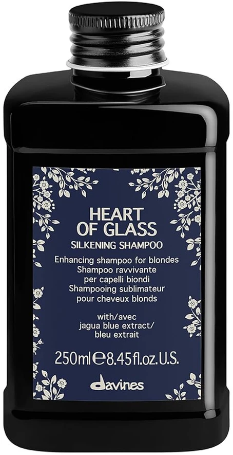 Davines Heart of Glass šilkinis šviesių plaukų šampūnas 250ml - juodas