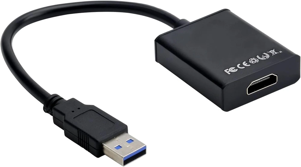 Dawris usb hdmi adapteris, usb 3.0/2.0 į hdmi adapteris televizoriui 1080p full hd kelių ekranų vaizdo garso keitiklis kelių monitorių keitiklis suderinamas su macos, window xp, window7, window8, window10