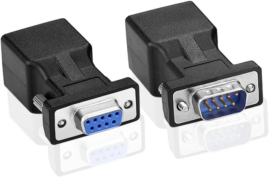 Db9 Rs232 9 kontaktų į Rj45 jungties prailgintojas