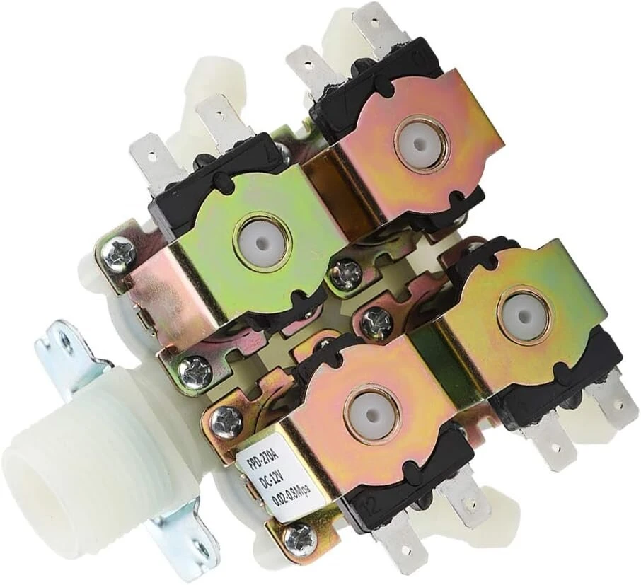 Ventiliatorius Dc 12v dn20 g3/4" 1 įėjimas, 12v solenoidinis vandens vožtuvas išorinis 10mm solenoidinis vožtuvas 12v išėjimo elektrinis solenoidinis drenažo vožtuvas plastikinis 0.02-0.8mpa n/c (normaliai uždarytas)