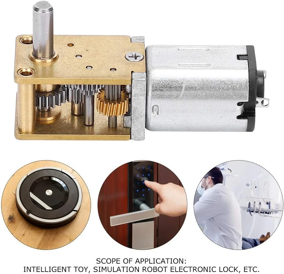 Dc 12v micro greičio mažinimo variklis 16rpm/27rpm/53rpm/68rpm/136rpm/381rpm dc pavarų variklis cw/ccw micro-motor (16rpm)