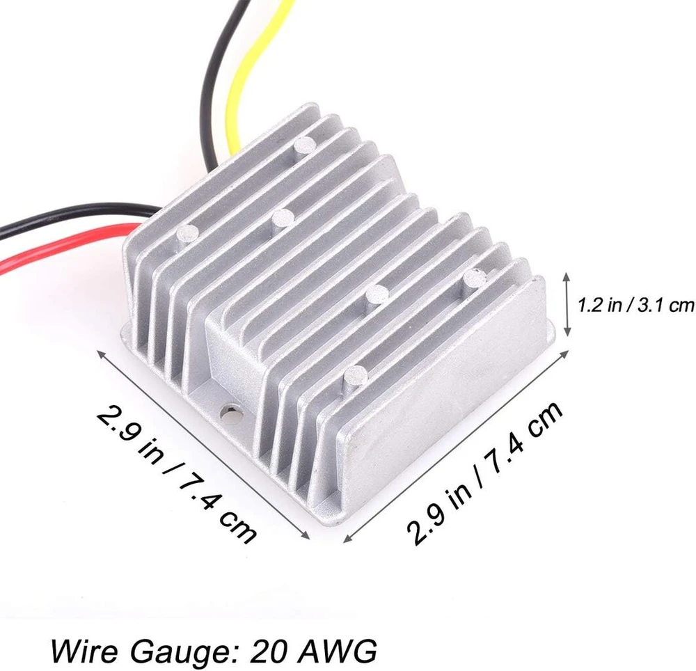 Dc įtampos reguliatorius, automobilinis 12 v maitinimo įtampos stabilizatorius 12 a apsauga nuo viršįtampių 144 w, dc reguliatorius automobiliui sunkvežimiui akumuliatoriaus transporto priemonei valties varikliui saulės sistemos apsauga (dc 10-36 v įvesti