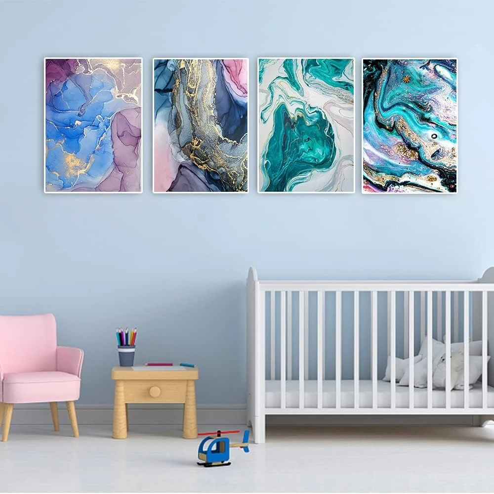 Dcidbei 5d deimantų tapybos rinkinys iš 4 vnt., 30 x 40 cm, deimantų tapyba, peizažas, deimantų tapyba, peizažai ir gamta, abstraktūs kalnų krištolai, deimantų tapybos paveikslai suaugusiems, abstraktus amatų rinkinys suaugusiems