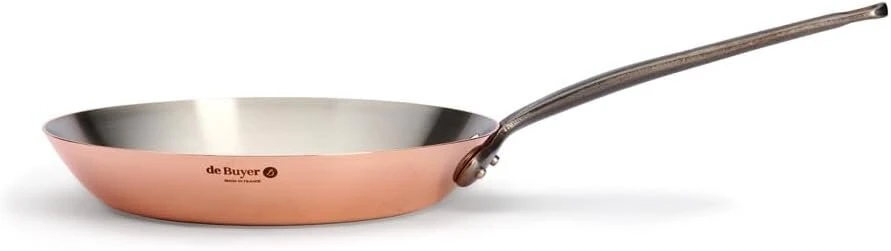 De Buyer Inocuivre varinė nerūdijančio plieno keptuvė, 28 cm