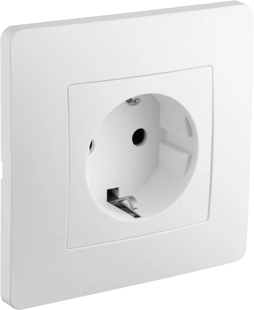 Debflex Caly Schuko sieninis elektros lizdas, baltas