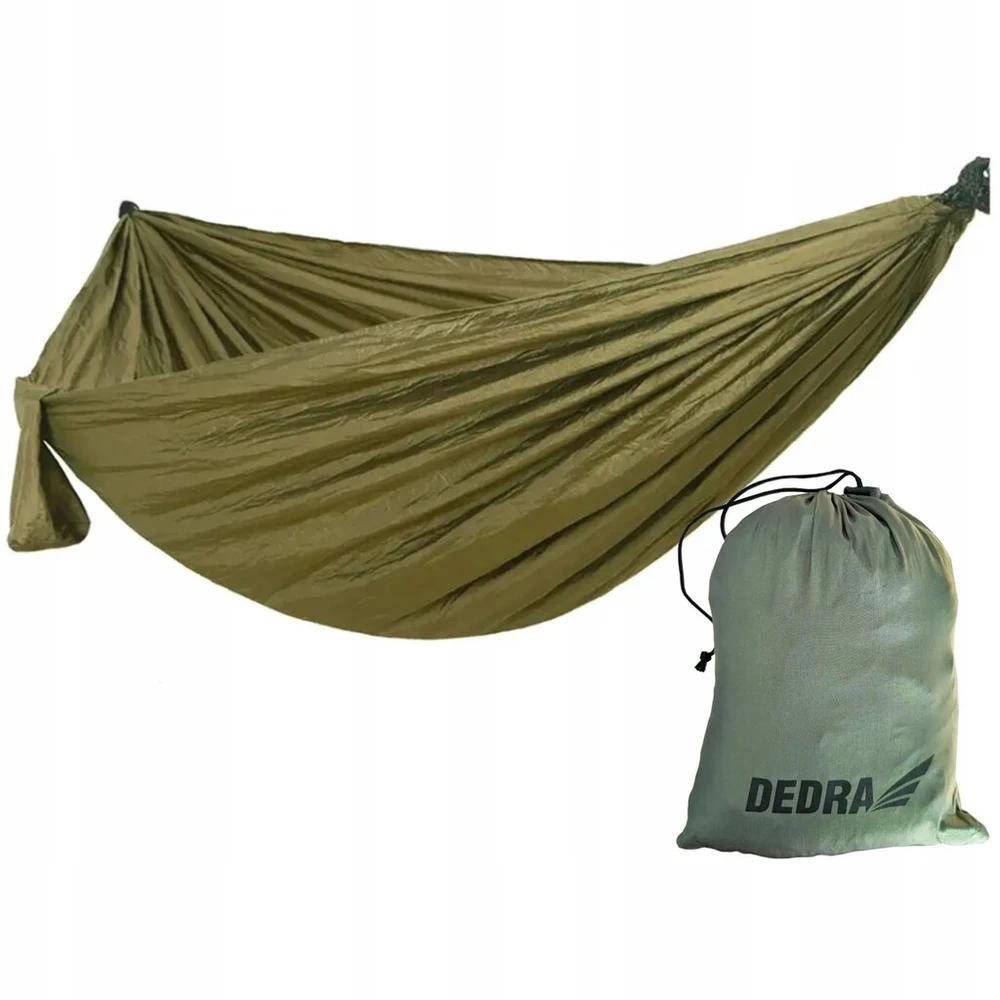 Dedra turistinis hamakas survival 270x140cm nailonas 210t + krepšys n1035