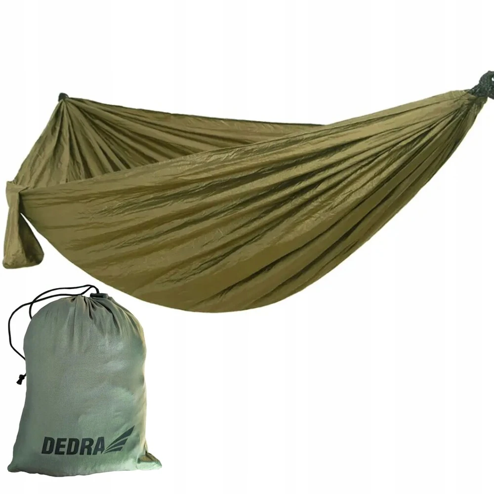 Dedra turistinis hamakas survival 270x140cm nailonas 210t + krepšys n1035