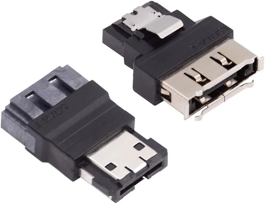Default 2 vnt. Sata į Esata adapteriai su užsegimu