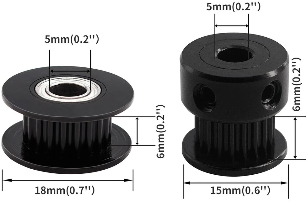 Default 3d spausdintuvo Gt2 diržas 6 mm x 5 m su krumpliaračiais, skirtas 3d spausdintuvo Gt2 diržui