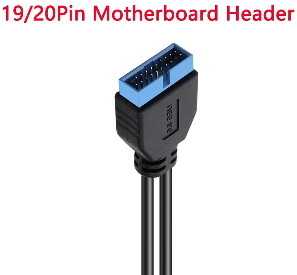 Default Usb 3.0 19 kontaktų prailginimo laidas, 90 laipsnių kampu
