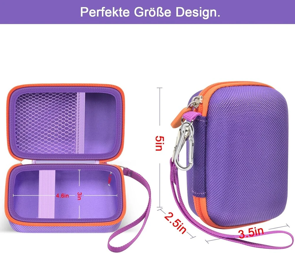 Kompiuterio kolonėlės Dėklas Jbl Go 4/3/2 Bluetooth garsiakalbiui – Nešiojamas, atsparus smūgiams, violetinis