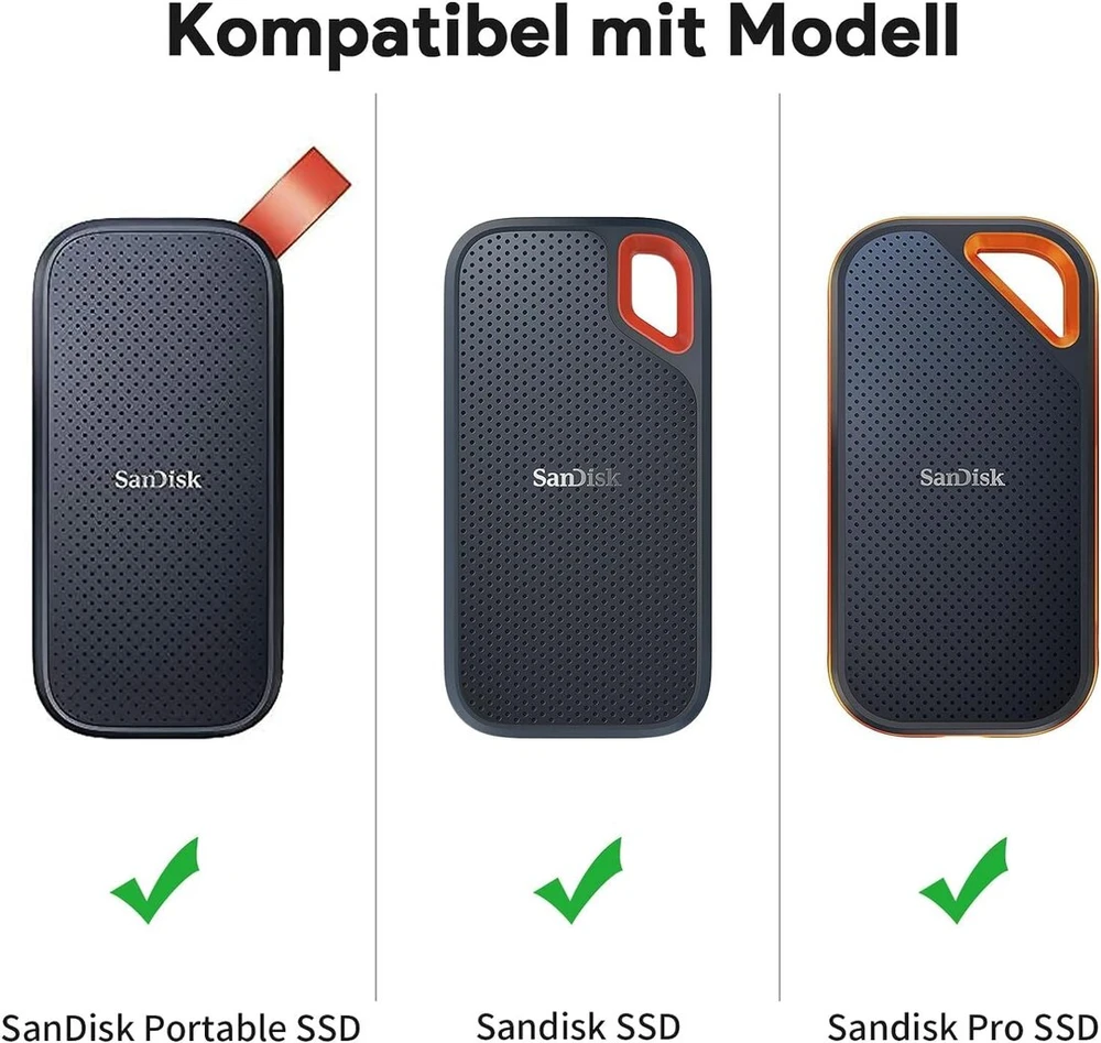 Dėklas Sandisk Extreme Pro Ssd nešiojamiems diskams (raudonas)
