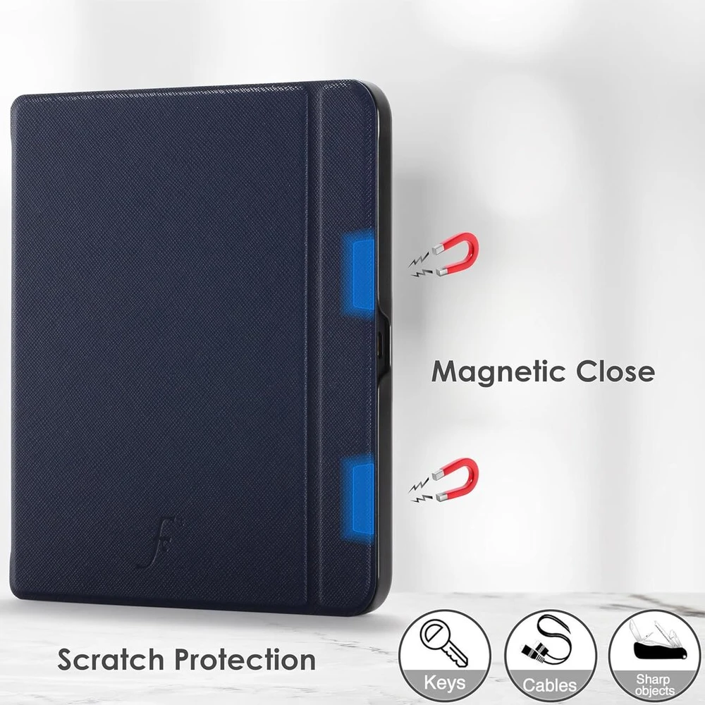 Dėklas, skirtas Pocketbook Era & Era Colour – Apsauginis Pocketbook Era dėklas – Tamsiai mėlynas – Plonas ir lengvas, išmanus automatinis miego/pabudimo Pocketbook Era Colour apsauginis dėklas, krepšys