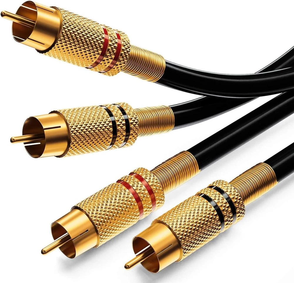 Deleycon 10 m Rca Audio Kabelis - 2x Rca Kištukas į 2x Kištuką