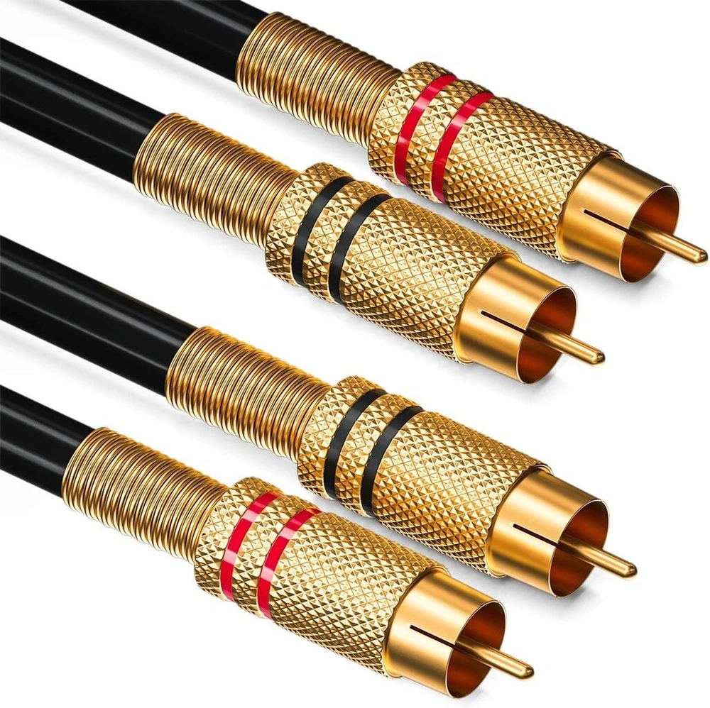 Deleycon 10 m Rca Audio Kabelis - 2x Rca Kištukas į 2x Kištuką