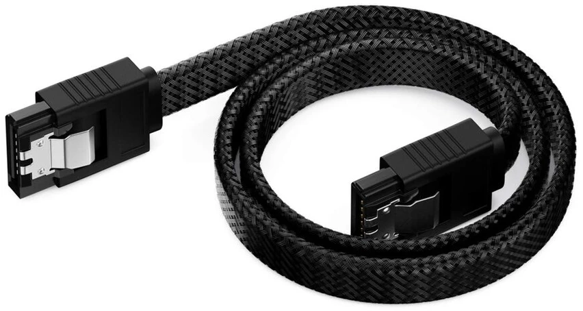 Deleycon Sata 3 kabelių rinkinys, 3 x 50 cm, 6 Gbit/s, juodas