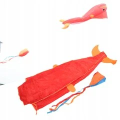 Delfino aitvaras vaikams iš poliesterio, 3d animacinis gyvūnas, minkštas