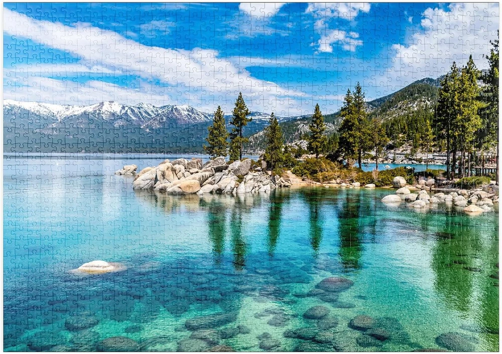 Dėlionė "kristalinis Tahoe ežero vanduo" 1000 detalių