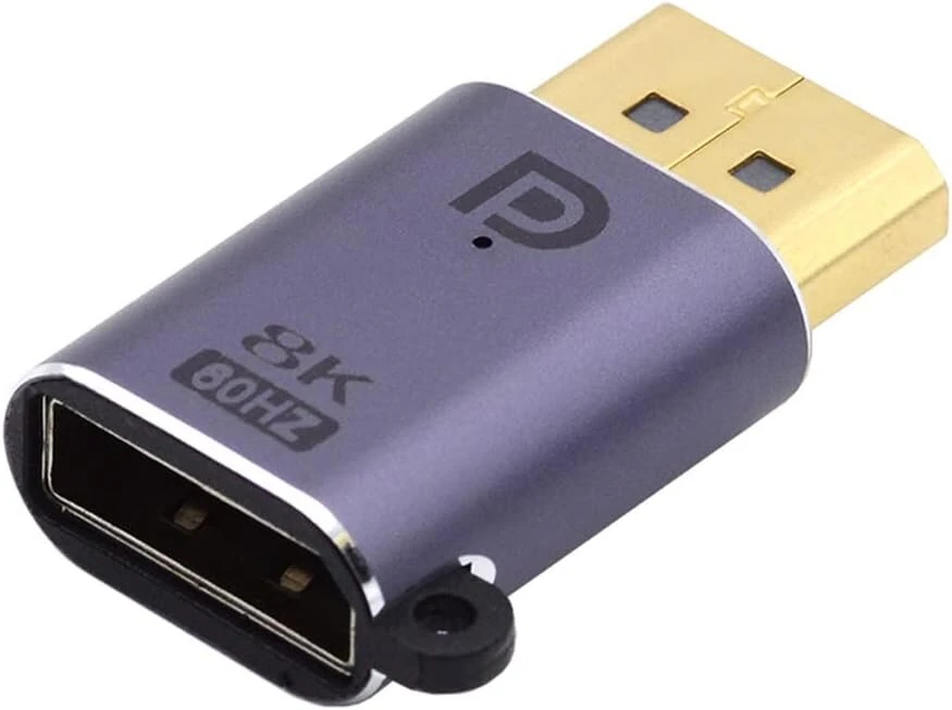 Dell Displayport 1.4 Adapteris: 8k 60hz, 4k 144hz Uhd vaizdo perdavimui