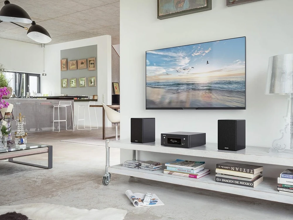 Kompiuterio kolonėlės Denon Scn10 Hi-fi Garsiakalbiai 2 x 65w Juodi