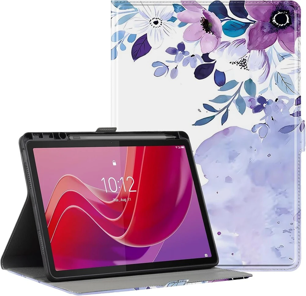 Derwere dėklas, skirtas lenovo tab m11 vaikams, itin plonas magnetinis dėklas lenovo tab m11 su rašiklio laikikliu, sch