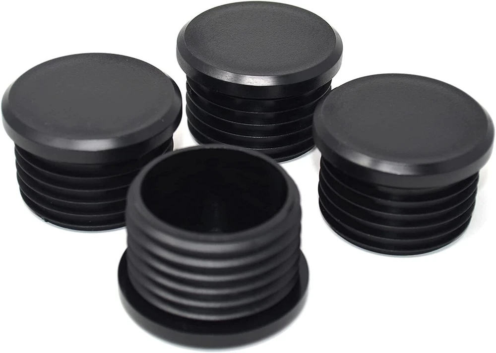 Design61 4 x dangteliai, skersmuo 33,7 mm, lameliniai kištukai su plokščia galvute apvaliems 1 colio vamzdžiams