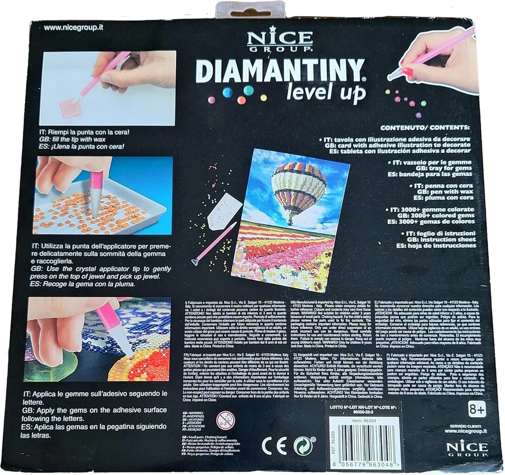 Diamantiny Level Up - Peizažas - Nice Group kūrybinis rinkinys, deimantų tapybos rinkinys, mozaikos oro balionas