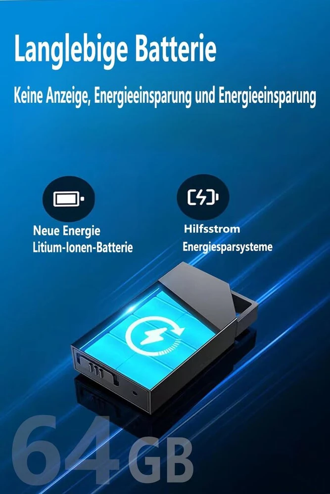 Diktofonas Dictaphone Mini 64 Gb atminties balso įrašymo įrenginys, įkraunamas per Usb, balso įrašymo įrenginys su aktyvavimu balsu, įrašymo įrenginys su mikrofonu, balso įrašymo įrenginys su rašymo funkcija, susitikimams ir interviu