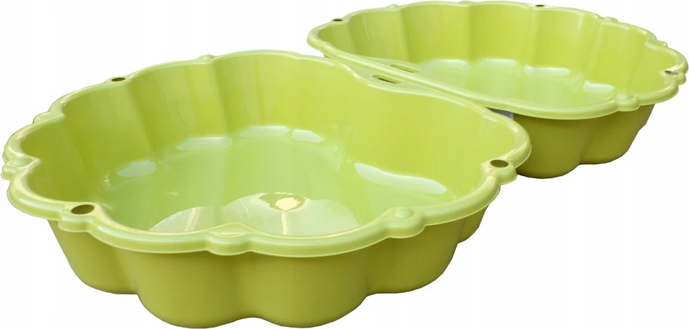 DIDELĖ SMĖLIO DĖŽĖ DVIGUBAS Plaukimo baseinas KEVALAS uždara 2 DALYS 156x95 MOCHTOYS