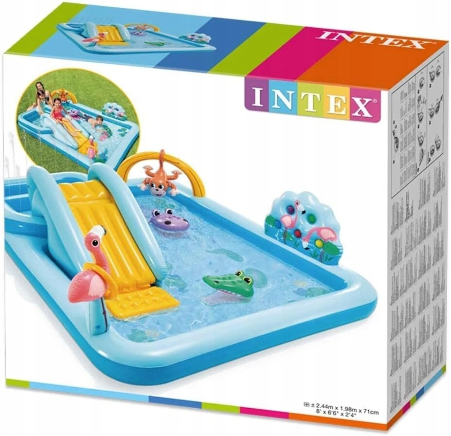Didelis pripučiamas baseinas vaikams 500l 257x216x84 - sodui, erdvus