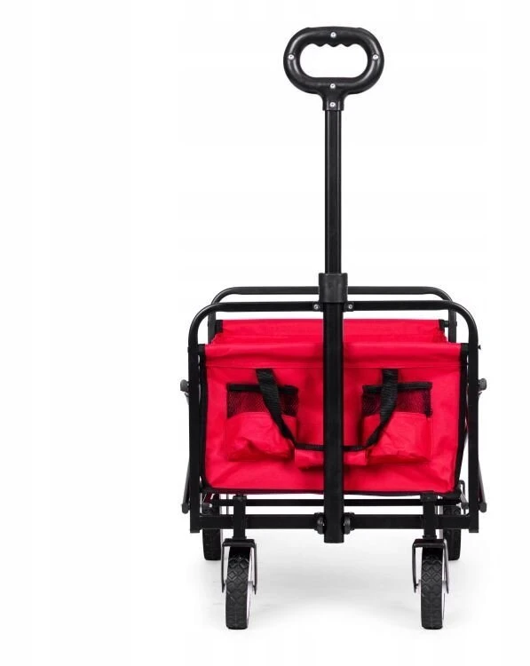 Grandininis pjūklas Didelis sodo vežimėlis Bemi, transportavimo, sulankstomas, 90x48cm, raudonas