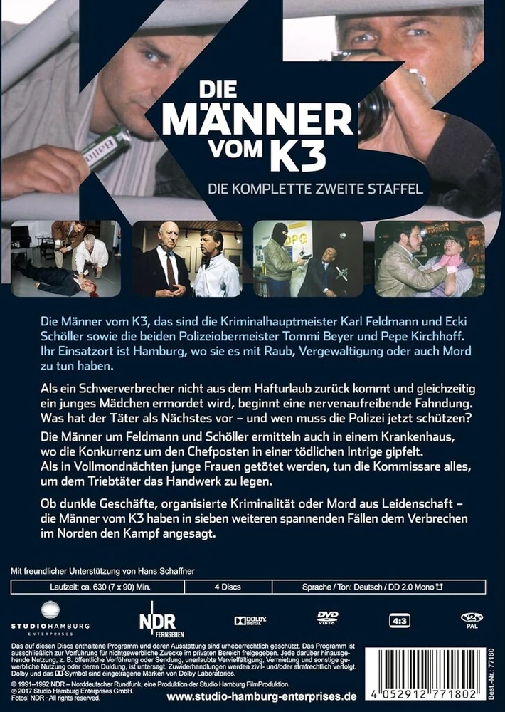Vinilinė plokštelė Die Männer vom K3 - pilnas antrasis sezonas [4 Dvd]