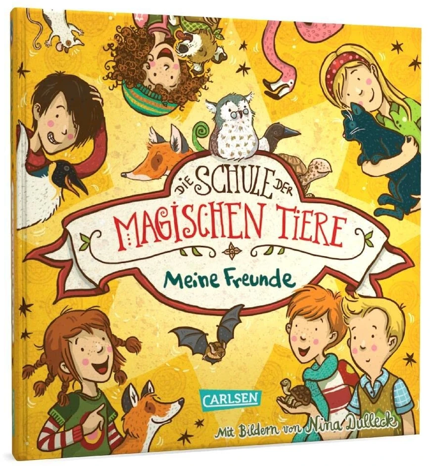 Vinilinė plokštelė Die Schule der magischen Tiere: Meine Freunde (draugų knyga): mokyklos draugų knyga mergaitėms ir berniukams nuo 7 metų su gimtadienio kalendoriumi ir gerbėjų medžiaga rankdarbiams