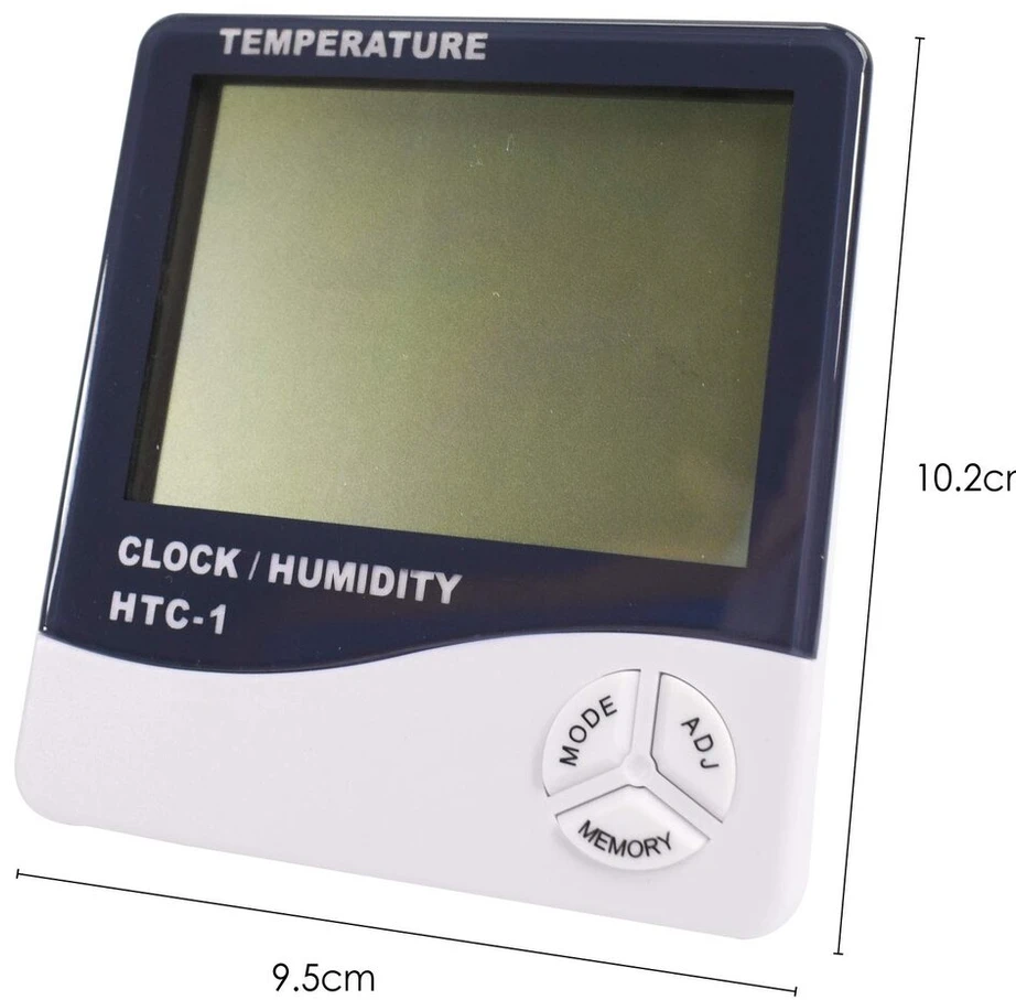 Digiflex Skaitmeninis Lcd temperatūros ir drėgmės matuoklis-žadintuvas