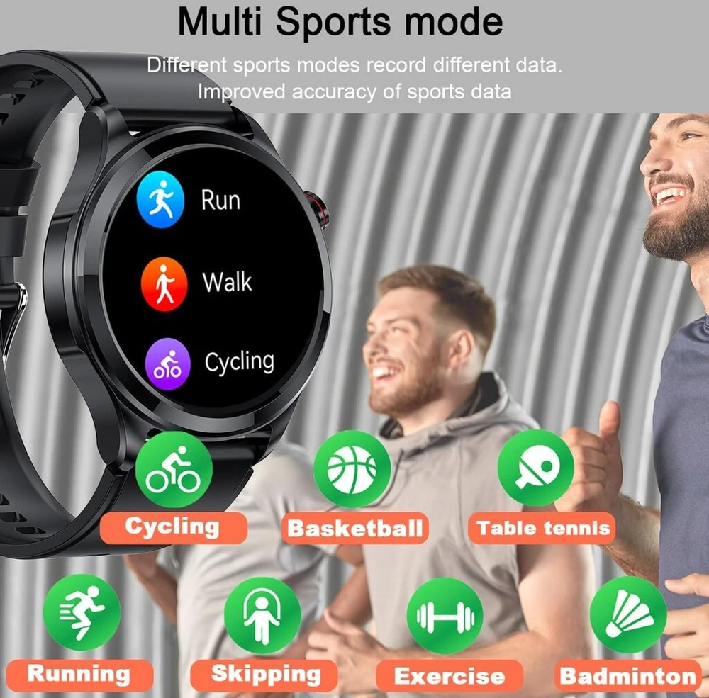 Digikuber išmanusis laikrodis Ekg vyrams Ip68 vandeniui atsparus moteriškas išmanusis laikrodis su širdies ritmo Spo2 Ppg pedometru kraujospūdžio miego monitoriumi, skirtas Android/ios