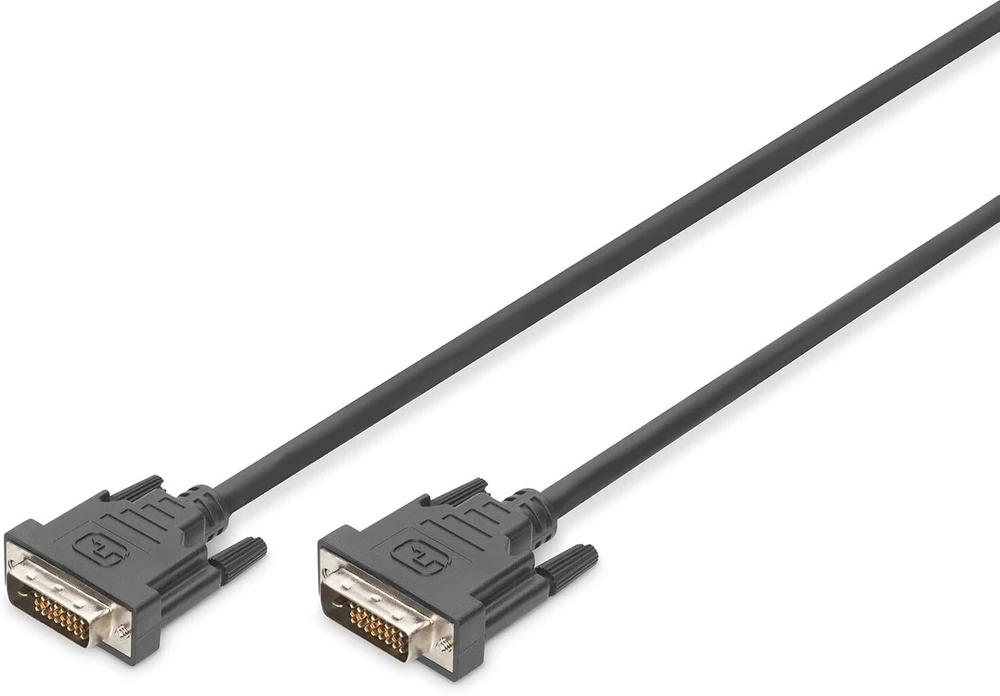 Digitus Dvi jungties kabelis, Dvi (24+1), M/m, 2.0m, Dvi-d Dual Link - juodas