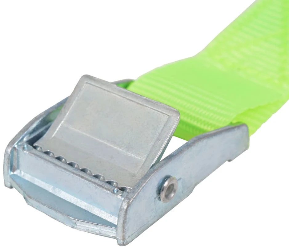 Dirželiai 10 vnt, 0,25 tonų, 5mx25mm, fluorescenciniai žali