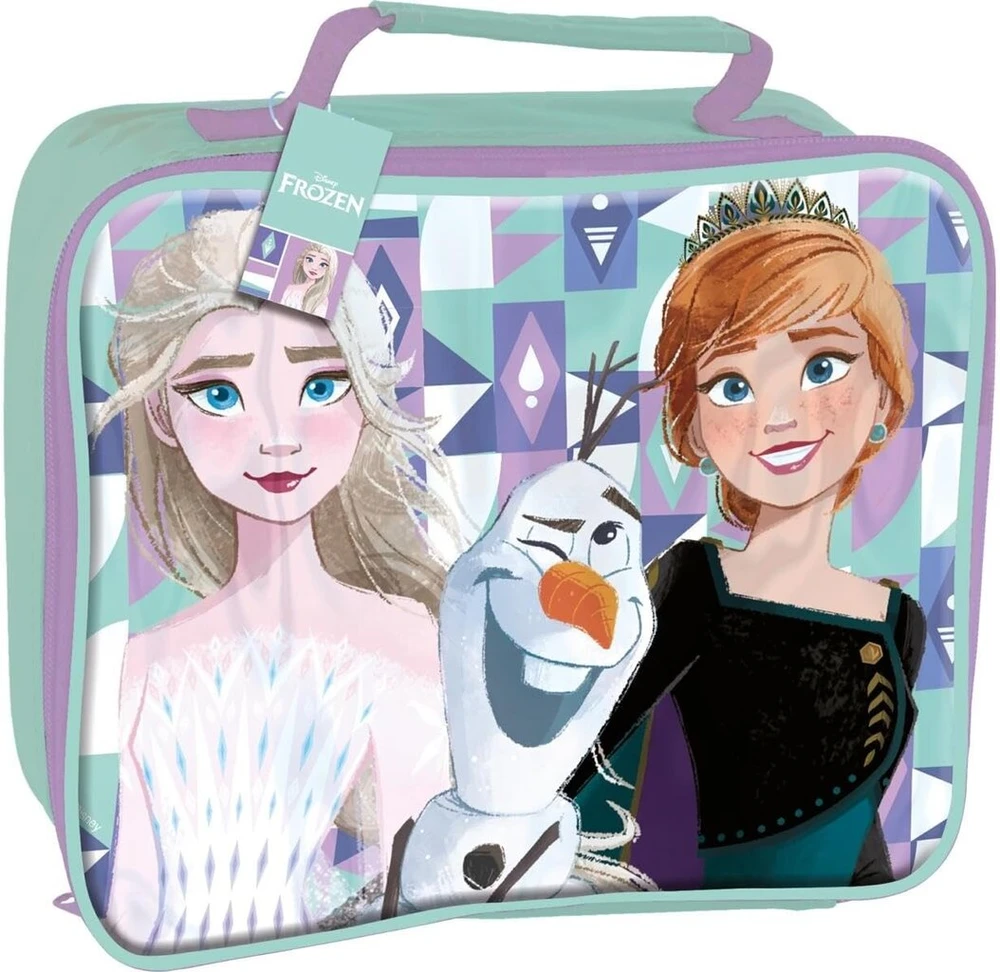 Disney Ils I love shopping stačiakampis neperšlampamas vaikiškas šaltkrepšis su rankena - mokykliniai reikmenys (frozen iron)