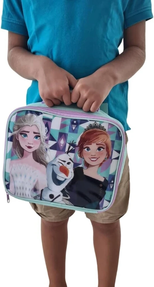 Disney Ils I love shopping stačiakampis neperšlampamas vaikiškas šaltkrepšis su rankena - mokykliniai reikmenys (frozen iron)