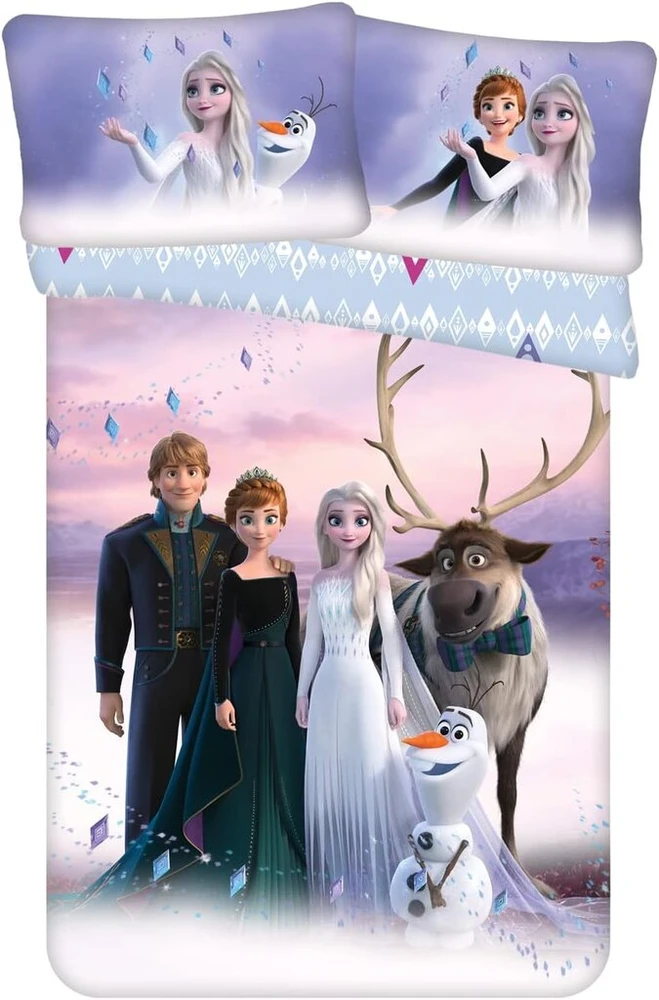 Disney Jerry Fabrics Frozen patalynės komplektas ** Elements **, spalvingas, 2 dalys, 100 x 135 cm