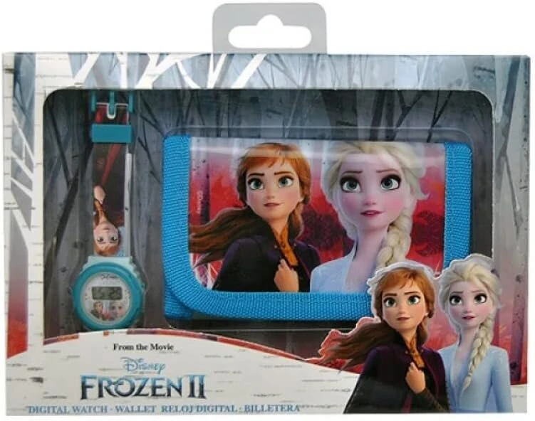 Disney - Ledo šalis 2 Wd20751 vaikiškas unisex skaitmeninis automatinis laikrodis su plastikiniu dirželiu, spalvingas