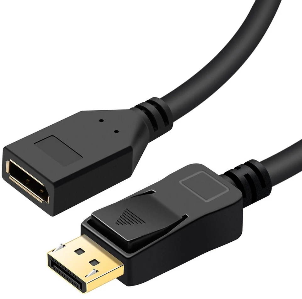 Displayport 1.2 ilginamasis kabelis 2k/144hz 4k/60hz, bolaazul displayport jungtis iš vyriškos į moterišką dp ilginamąjį kabelį su skląsčiais 3m/10ft, palaiko oculus rifts valve not
